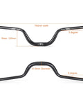 Wide 780mm mountain bike handlebar with 31.8 clamp and 120mm rise options, aluminum alloy riser bar, for trail rides, front view