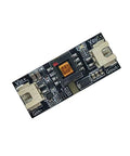 High Efficiency DC DC Boost Converter Module With Isolated PCB Board For Electronics Prototyping top view showing connections and components.
