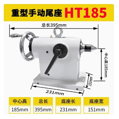 Built Tough Top Shelf Pneumatic Four Axis Tailstock Ejector Pin High Precision Kit For CNC Indexing Head Milling Plus Drilling Machining Fourth Axis Lathe Tool, dimensions and features displayed.