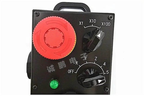 Hand Wheel Generator AV-EAHS-1166 control panel with red dial and adjustment knobs for precise manual control in industrial machines.
