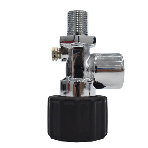 4500 PSI High Pressure Dive Tank Valve For PCP Paintball Fill Station With Stainless Steel Body M18x1.5 Thread G5/8 Outlet Sealing Ring
