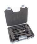 Rock Solid Woodworking Auger Drill Bit Set Forged From Premium High Carbon Steel For Rough Jobs And Smooth Wood Boring in storage case.