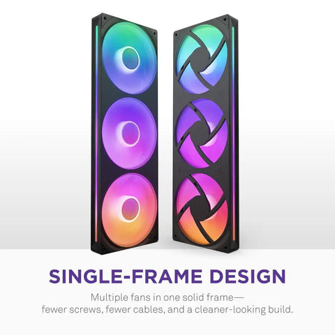 Solid 360 Mm Aio Cpu Cooler Offering Punchy Rgb Vibes For Competitive Gamers Demanding Beastly Chip Temperatures And Straightforward Setup Without Any Messy Wire Clutter, showcasing dual RGB fans in a sleek frame.