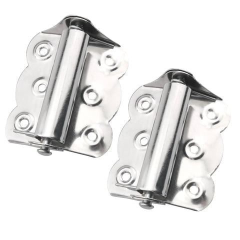 Auto Reset Spring Butterfly Hinges, Stainless Steel, 2.7x2.4 Inch, Flat Sand Finish, rustproof and durable, pair.