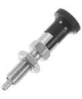 Stainless Steel Spring Plunger With Knurled Pull Pin Self Locking Quick Release Hardware For Handles And Indexing. Compact design.