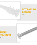 Heavy Duty Drywall Anchor Kit With Screws For Wall Mounts And Home Projects Stainless Steel And Plastic Set Easy Plug And Go Installation