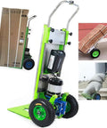 Heavy Duty Electrical Stair Climber Dolly With Brushless 1200W Motor And Removable Battery for carrying boxes and bags up stairs.