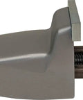 Low Profile Vise Head with Beefy Steel Jaws and Tilt Turn Rotate Tech, 7.75 Inch Length, 1.375 Inch Throat Depth, side view