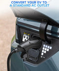Vehicle To Load Adapter For Hyundai Ioniq 5 Ioniq 6 And Kia EV6 Converts Port To Standard 120V AC Outlet connection.