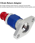 Heavy Duty Turbo Oil Drain Flange Kit Made From High Strength Steel For T3 T4 GT Series With Gasket And Screws To Stop Ooil Leaks And Boost Engine Performance For Your Car, oil drain return adapter