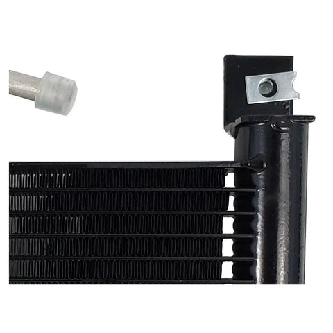 Solid Callmego Transmission Oil Cooler That Totally Handles Your Tacoma 2005-To-2011 With 4.0L Or 2.7L For Maximum Engine Performance And Cooling Power Right Out The Box, black finned cooler with mounting bracket