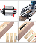 Aluminum Alloy Door Hinge Jig For Woodworking DIY Friendly Pro Grade Hole Opener And Slot Locator used on wooden door