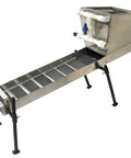 Complete 48 Inch Highbanker Gold Mining Kit With 10 Inch Sluice Hopper Box Stand Hoses And Adapters For Prospectors Portable