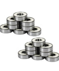 Pro Setup ABEC Nine Slick Spin Roller Hockey Bearings And Inline Skate Wheel Spacers stacked bearings showing precision craft for high speed.