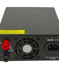 Rear view of Beefy 13.8V 30A DC Power Supply With Cigarette Plug Socket For Ham CB Radios showing fan and power input