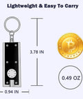 Mini LED Keychain Flashlight Pack Of 8 Tiny Pocket Light 12 Lumen Bright On The Go Featherlight Under Half Ounce Portable