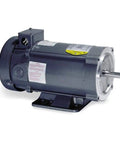 Heavy Duty Workhorse 3 Hp Dc Motor Delivering 1750 Rpm With Tefc Enclosure And Nema C Face Mount side view showing industrial design.