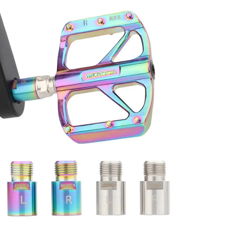 Beefy Bike Pedal Extender And Spacer For 9/16 Inch Threaded Pedals Fits Road And Mountain Bikes Heavy Duty Steel Pedal Spacer