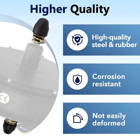 Rock Solid M14 E Bike Hub Motor Nut Set For 250W To 500W Electric Scooters showing high-quality steel and rubber components.