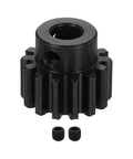 Mod 1.5 14T Pinion Gear 8mm Bore In 1045 Hardened Steel Black Surface 20 Degree Pressure Angle For RC Cars Rigs Buggies Trucks And DIY Spur Rack Builds