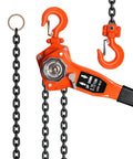 Three Quarter Ton Manual Ratchet Lever Hoist Workhorse With 1650 Lb Lifting Capacity And 10 Ft G80 Chain Come Along Dual Hooks