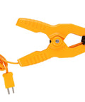 K Type Thermocouple Temperature Clamp Sensor For HVAC Systems, High Accuracy Clamp Probe, 1.8 Inch Jaw, 8 Ft Cable, Orange