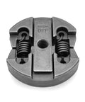 Rock Solid Metal Clutch Transmission For 25cc Chainsaw, front view with spring-loaded metal clutch and threaded hub