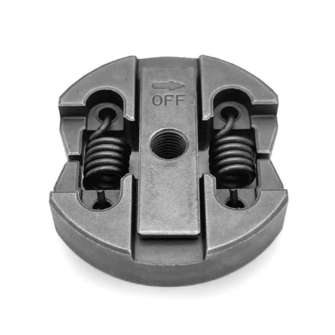 Rock Solid Metal Clutch Transmission For 25cc Chainsaw, front view with spring-loaded metal clutch and threaded hub