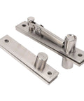 Heavy Duty Stainless Steel Pivot Hinge For Concealed Door Installations With 360 Degree Rotation Thickened Shaft 300 Lbs Load Bearing
