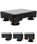 Heavy Duty Adjustable Step Stool For Adults And Kids, 660 Lbs Capacity, Non Slip Safety Platform, Ultra Stable 5 Leg Base, Grey