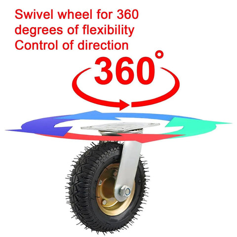 High Performance Industrial Swivel Casters And Lockable Fixed Wheels Heavy Duty hand truck swivel wheel for smooth 360-degree movement.