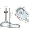 4 Pack Adjustable Leveling Feet For Furniture With Anti Slip Pads Durable Iron Heat Treated Finish Elevates Tables And Desks Protects Floors Prevents Scratches Ideal For Conference Tables Heavy Desks Sofas Workbenches, M30, 171mm