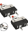 Straight Up No Sweat Push Button Circuit Breaker Switch 2.5A To 5A two compact switches for small appliances with manual reset
