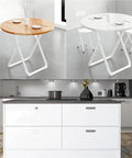 Kitchen countertop with White Glitter Peel And Stick Wallpaper Glossy Self Adhesive Removable Wall Covering and modern dining setup.