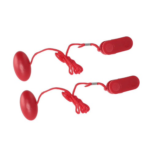 Universal Treadmill Safety Key With Emergency Magnetic Lock Replacement For Running Machines shown with red cord