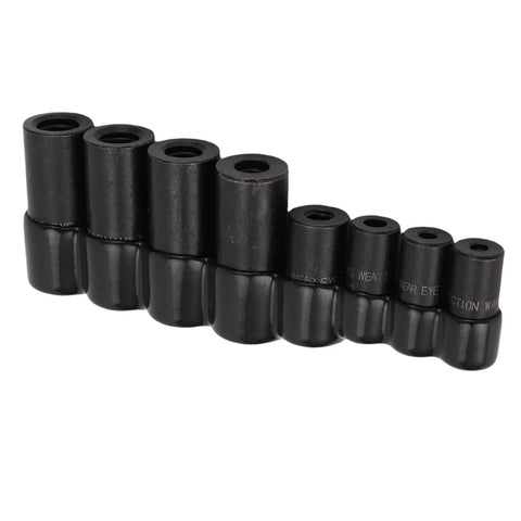 Get That 8-Piece Tap Socket Set Just Right For 1/4 And 3/8 Inch Drive Adapter Tools With Storage Rack To Fix Threads Like A Boss On Hard To Reach Spots Perfect Alloy Kit, black alloy tap sockets