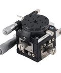 3-Axis Trimming Platform Manual Linear Stage Sliding Table 40mm Diameter Rock-Solid Precision For Machinery Testing Equipment Optical