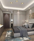 Badass 3 Inch Brass Recessed Downlights Featuring Sleek Baffle Trim And Solid Copper Build For Dead On Precision illuminate a modern bedroom