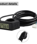 Mini Electric Bike Display Panel Meter For 24V 36V 48V E Bikes With Waterproof Or Standard 5 Pin Connector and cable