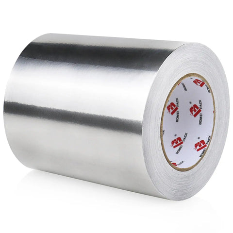 Heavy Duty Aluminum Foil Tape For HVAC Sealing And Patching High Temperature Silver Duct Tape For Air Ducts Insulation and Metal Repair
