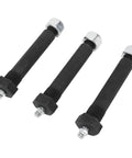 Heavy Duty Trailer Shackle Bolt Kit With Greasable Suspension Screws, 14-Piece 9/16 X 3 Inch M11 X 1.25 Set For Leaf Spring Hangers And 2000 To 7000 Lb Axles, black steel bolts with grease fittings