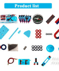 Hands On Magnet And Electricity Science Kit For Kids And Students Kid Friendly STEM Set components layout