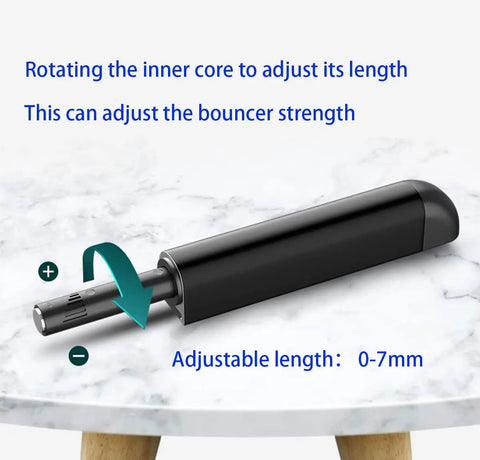 Real Deal Touch To Open Cabinet Hardware, Heavy Duty Spring Loaded Magnetic Door Catches, Handle Free Cupboard Latches, Smooth Glide Buffer Set For Pantries And Doors adjustable length core on marble surface
