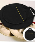 Rock Solid Marching Cymbal Bag With Sickly Padded Cushioning spacious design and durable black oxford fabric, ideal for music gear.