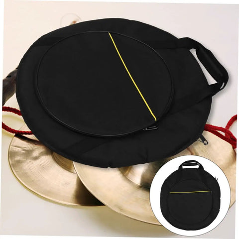 Rock Solid Marching Cymbal Bag With Sickly Padded Cushioning spacious design and durable black oxford fabric, ideal for music gear.