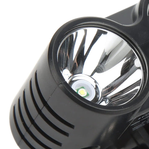 Close-up of Universal 4 Mode Drone Owl Searchlight For Night Ops Flying Fishing Bait Release And Payload Delivery Dual Bright Beams