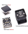 Pocketable Mini Soldering Hot Plate And SMD Preheater Detachable Controller with BS30 Heater Front and Bottom View