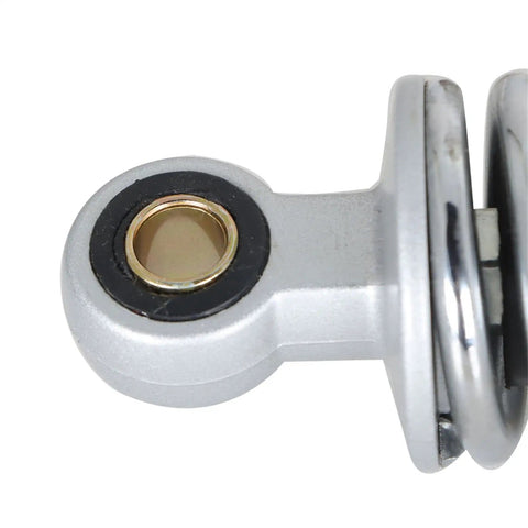 Close-up of Chrome Motorcycle Rear Shock Absorber 320mm Replacement For XL883 1200 72 48 RD350 G1 GS125 150cc with steel construction