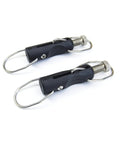 Black EZ Outrigger Release Clip Pair For Boat Rigs Grab-and-Go Clip-On Design For 15-Foot Skiff Poles Or 35-Foot Double-Rigged Tournament Poles Durable Quick-Release Clips For Fast Rig Adjustments