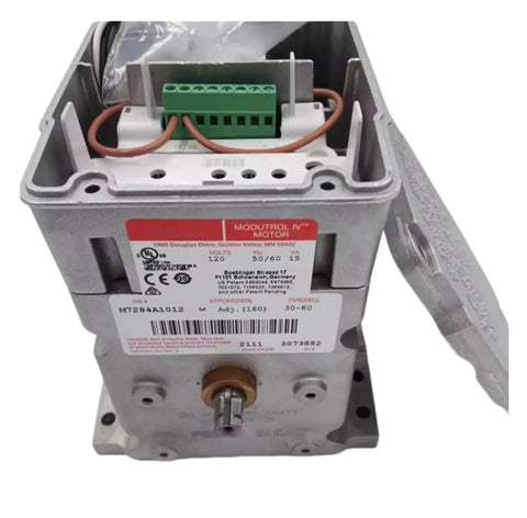 Heavy Duty Electric Damper Actuator M7284A1012 Straight Shooter, motorized unit for HVAC zone control.